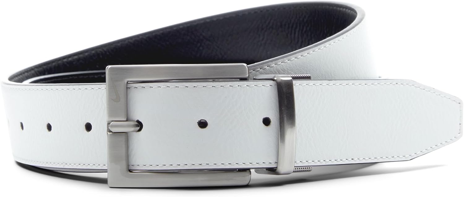 Ремень Nike Core для мужчин с двусторонним ремнем, White/Black, Pebble Grain, Белый, Ремень Nike Core для мужчин с двусторонним ремнем, White/Black, Pebble Grain
Ремень Nike Core для мужчин с двусторонним ремнем, White/Black, Pebble Grain, Белый, Ремень Nike Core для мужчин с двусторонним ремнем, White/Black, Pebble Grain