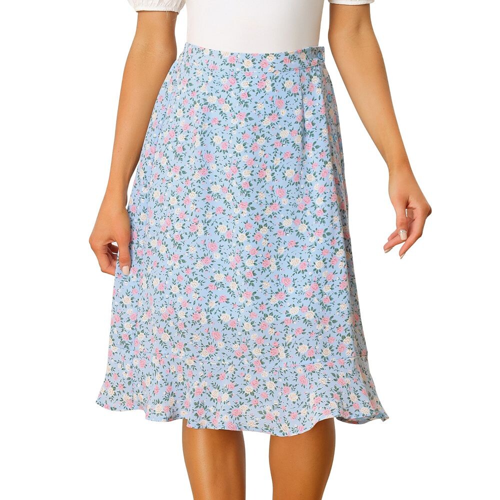 Женская юбка-миди с рюшами и эластичной резинкой на талии с цветочным принтом и разрезом на талии ALLEGRA K, цвет Light Blue
Женская юбка-миди с рюшами и эластичной резинкой на талии с цветочным принтом и разрезом на талии ALLEGRA K, цвет Light Blue