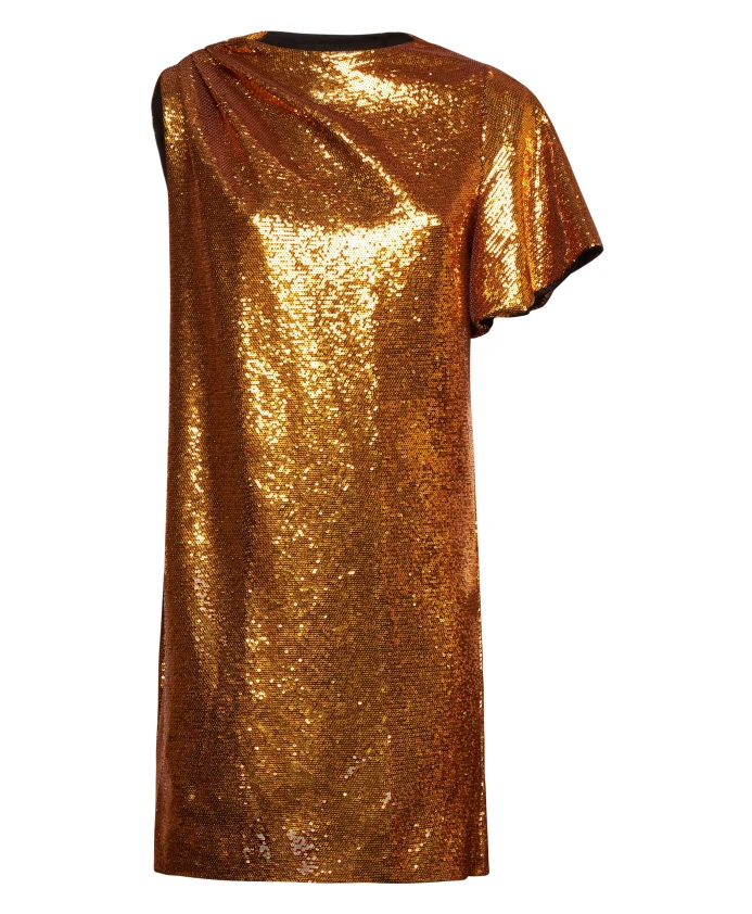 Платье на одно плечо, расшитое пайетками Silvian Heach, оранжевый
Платье на одно плечо, расшитое пайетками Silvian Heach, оранжевый