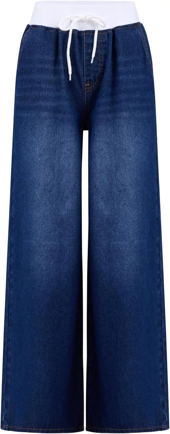 Женские джинсы Casual Mid-Waist Wide-Leg
Женские джинсы Casual Mid-Waist Wide-Leg