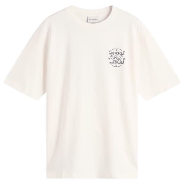 Футболка с плетеным слоганом Drôle De Monsieur, белый
Футболка с плетеным слоганом Drôle De Monsieur, белый