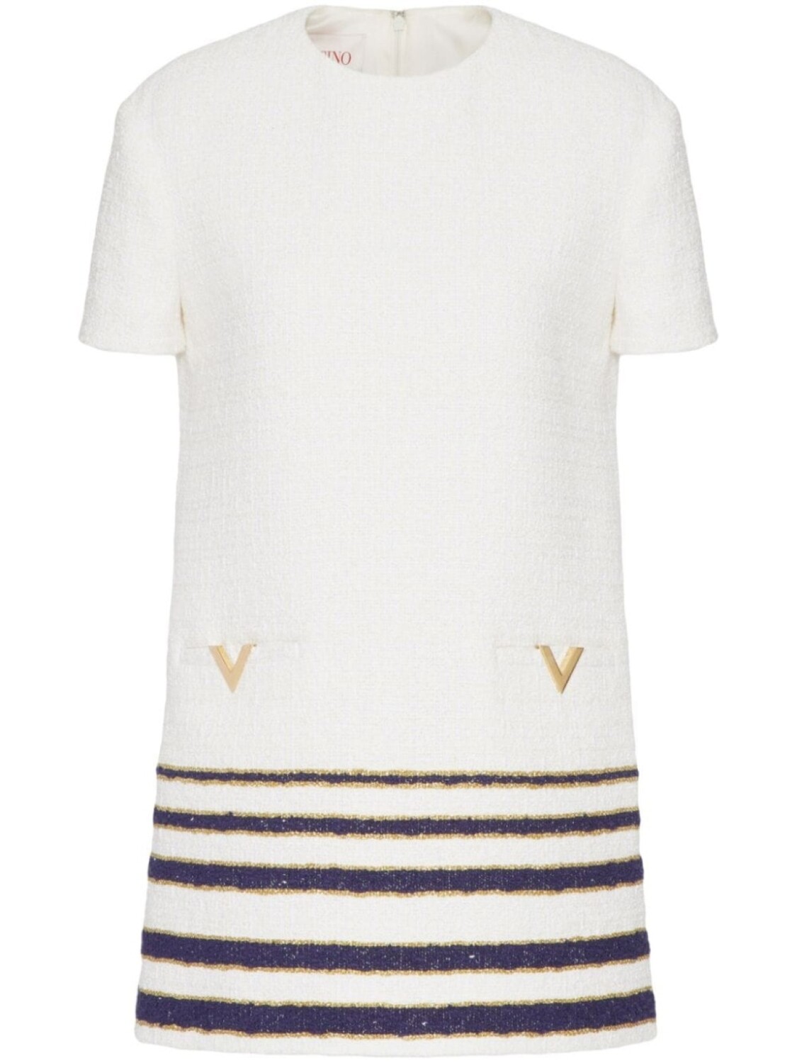 Valentino Garavani твидовое платье мини Mariniere, белый
Valentino Garavani твидовое платье мини Mariniere, белый