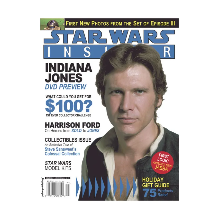 Журнал #71 "Harrison Ford, Episode III Photos", Star Wars Insider #051 - #100 (WOTC)
Журнал #71 "Harrison Ford, Episode III Photos", Star Wars Insider #051 - #100 (WOTC)