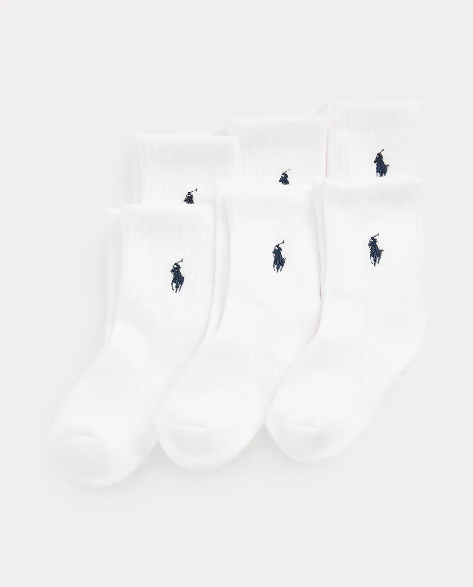 Набор из 6 длинных носков для мальчиков с вышитой лошадкой Polo Ralph Lauren, белый
Набор из 6 длинных носков для мальчиков с вышитой лошадкой Polo Ralph Lauren, белый