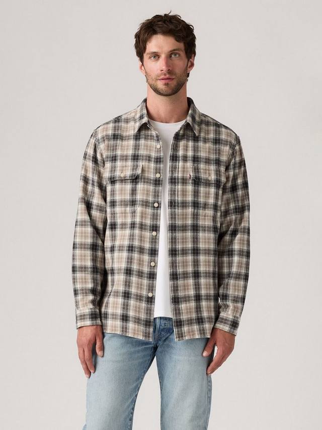 Хлопковая рубашка Jackson с длинными рукавами и воротником в клетку Levi's
Хлопковая рубашка Jackson с длинными рукавами и воротником в клетку Levi's