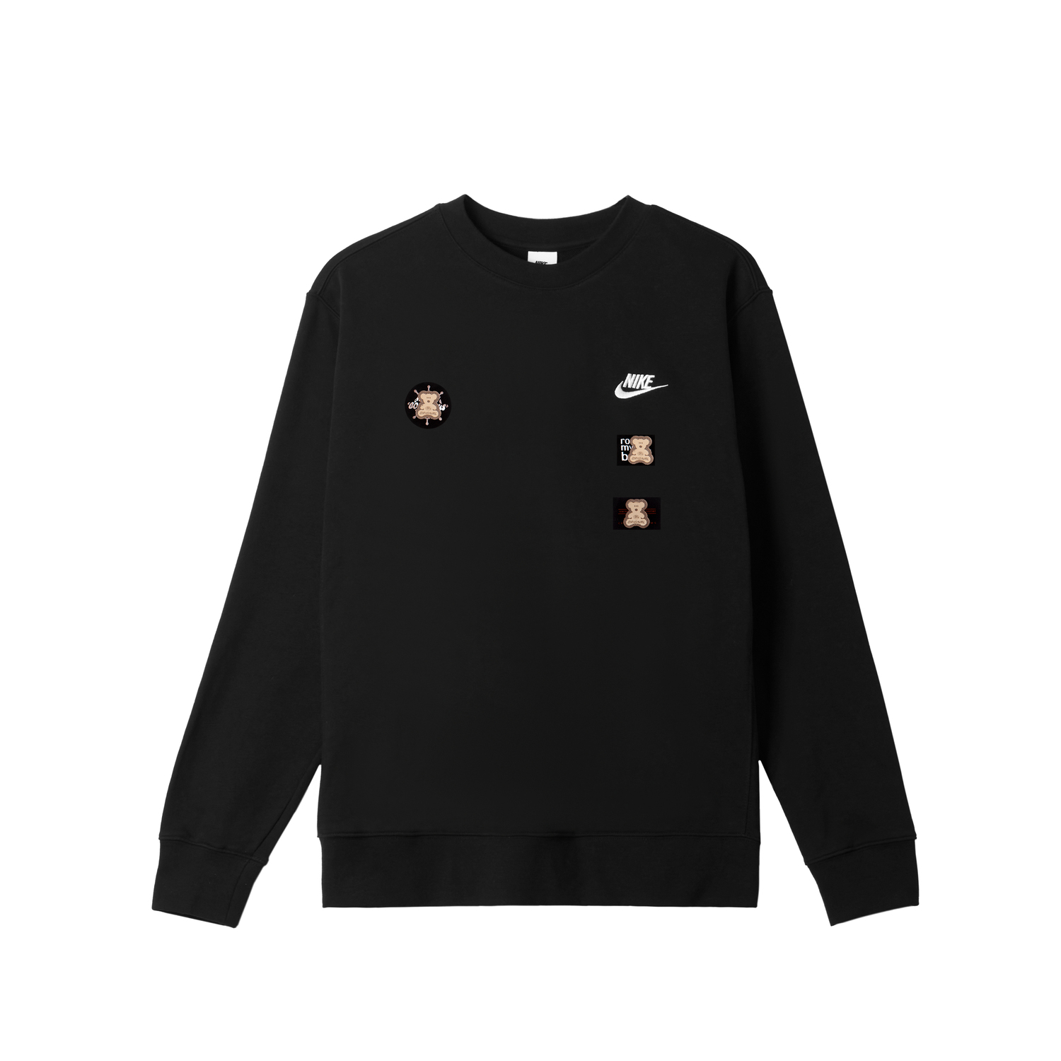 Nike Мужская толстовка с круглым вырезом, черная, средней толщины
Nike Мужская толстовка с круглым вырезом, черная, средней толщины