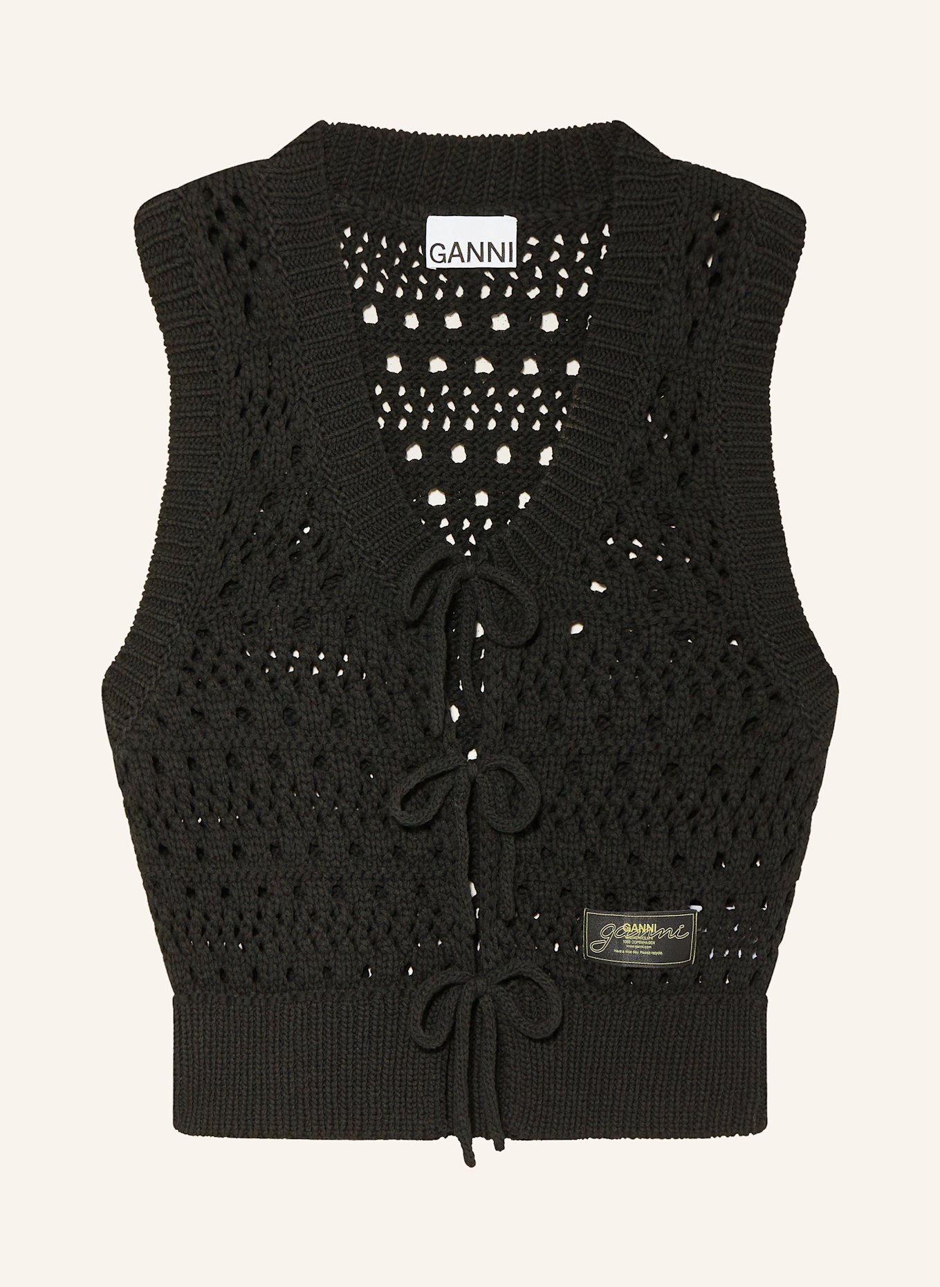 Кардиган Ganni, черный 
Кардиган Ganni, черный