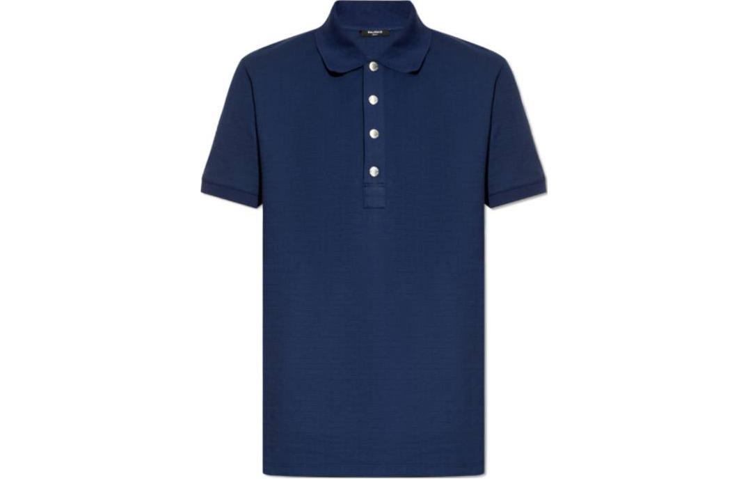 Футболка поло с короткими рукавами BALMAIN, синяя
Футболка поло с короткими рукавами BALMAIN, синяя