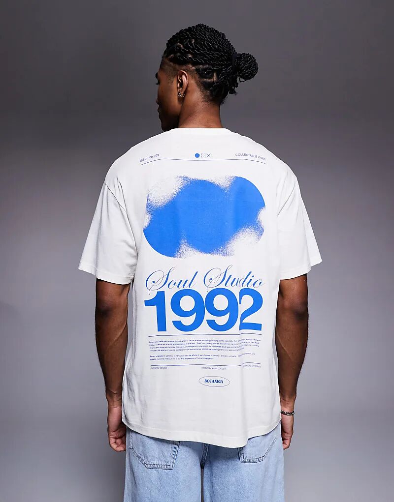 Футболка ADPT оверсайз с принтом «соул» на спине кремового цвета
Футболка ADPT оверсайз с принтом «соул» на спине кремового цвета