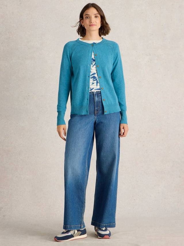 Кардиган из чистого органического хлопка lulu White Stuff, средний синий
Кардиган из чистого органического хлопка lulu White Stuff, средний синий