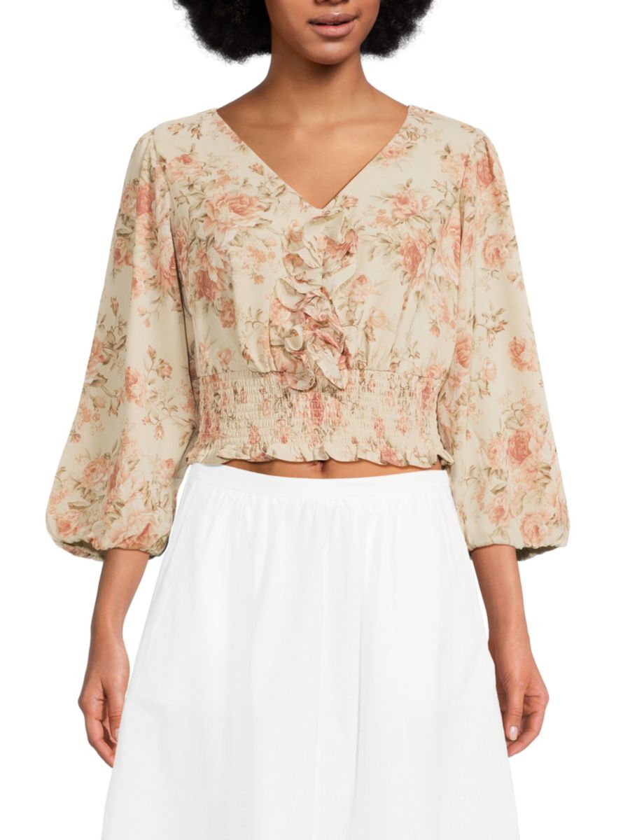 Укороченный топ с цветочным принтом Стефани Walter Baker, цвет Blush Bouquet
Укороченный топ с цветочным принтом Стефани Walter Baker, цвет Blush Bouquet