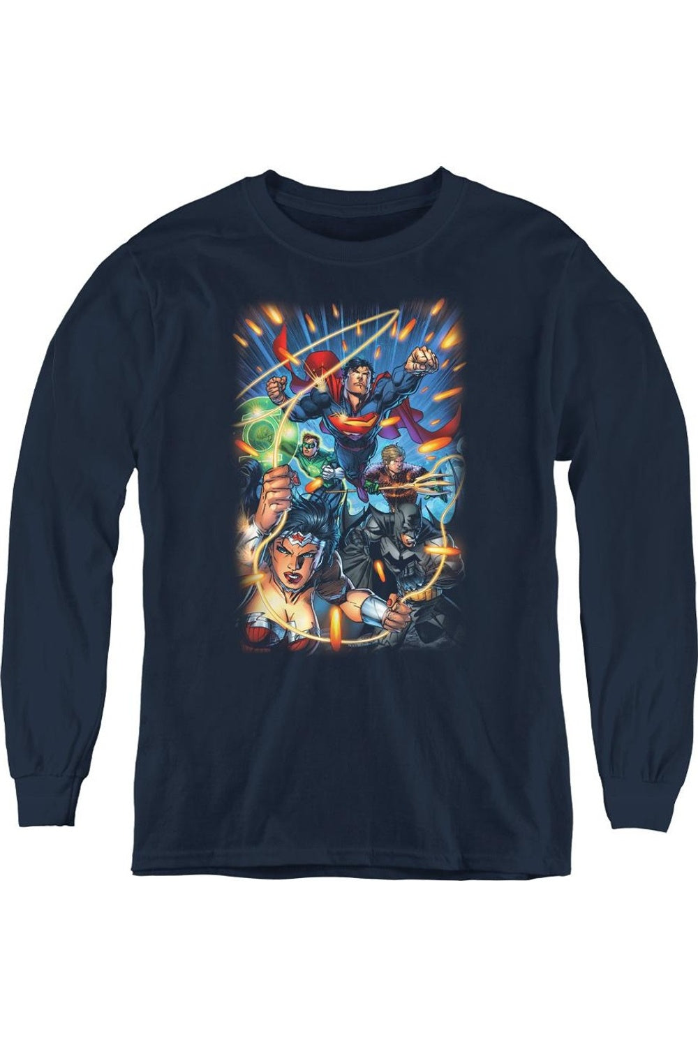 Футболка с длинным рукавом для подростков Justice League of America Under Attack Gildan, темно-синий
Футболка с длинным рукавом для подростков Justice League of America Under Attack Gildan, темно-синий