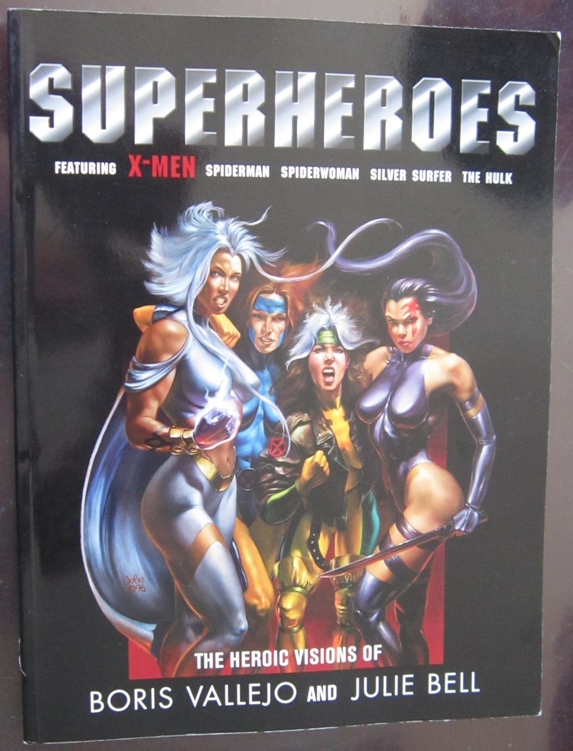 Superheroes: The Heroic Visions of Boris Vallejo and Julie Bell- Featuring X-Men, Spiderman, Spiderwoman, Silver Surfer, The Hulk (Running Press)
Superheroes: The Heroic Visions of Boris Vallejo and Julie Bell- Featuring X-Men, Spiderman, Spiderwoman, Silver Surfer, The Hulk (Running Press)