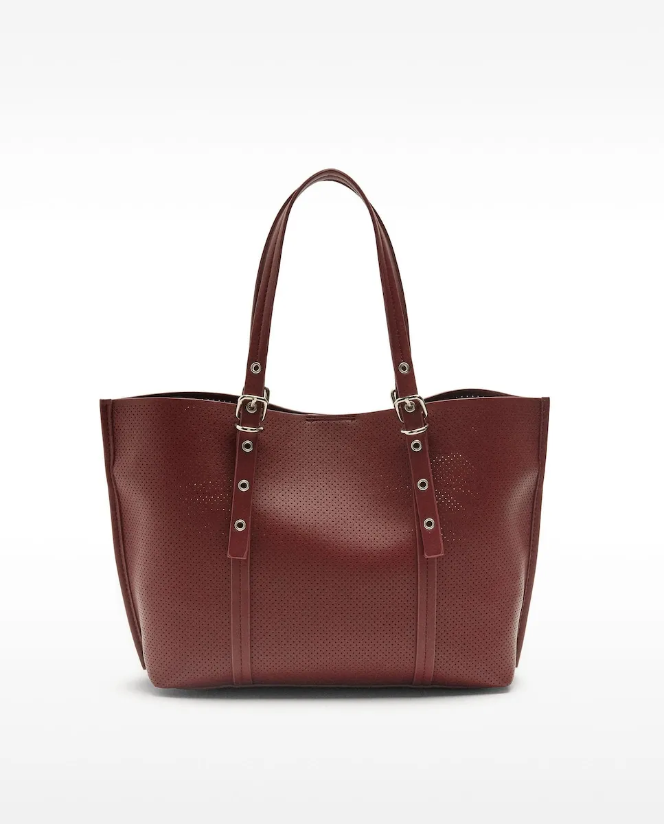 Сумка-тоут с вынимающимся косметичком на магнитной застёжке Parfois, бордовый
Сумка-тоут с вынимающимся косметичком на магнитной застёжке Parfois, бордовый