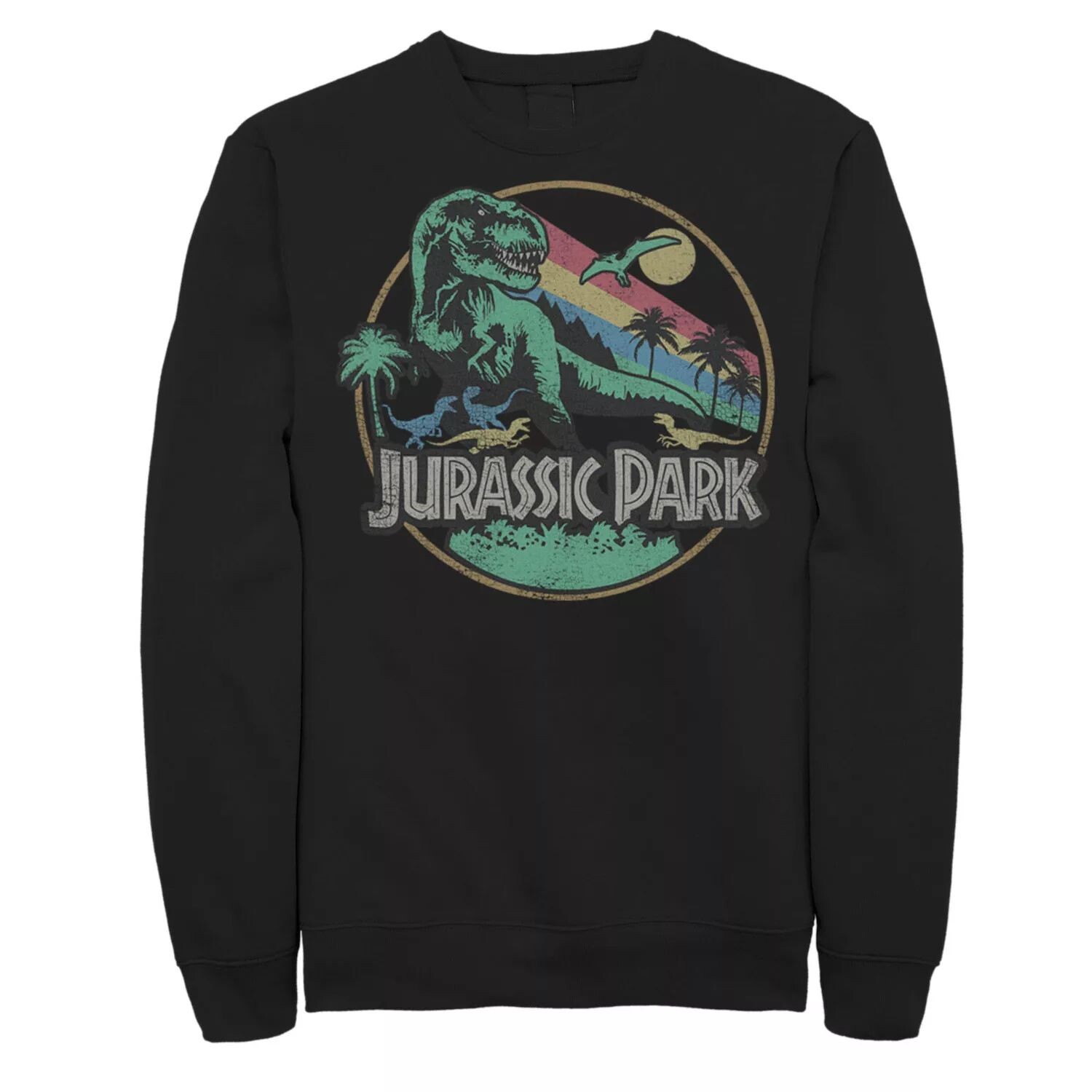 Мужская винтажная толстовка с изображением парка Юрского периода Rainbow T-Rex Licensed Character
Мужская винтажная толстовка с изображением парка Юрского периода Rainbow T-Rex Licensed Character
