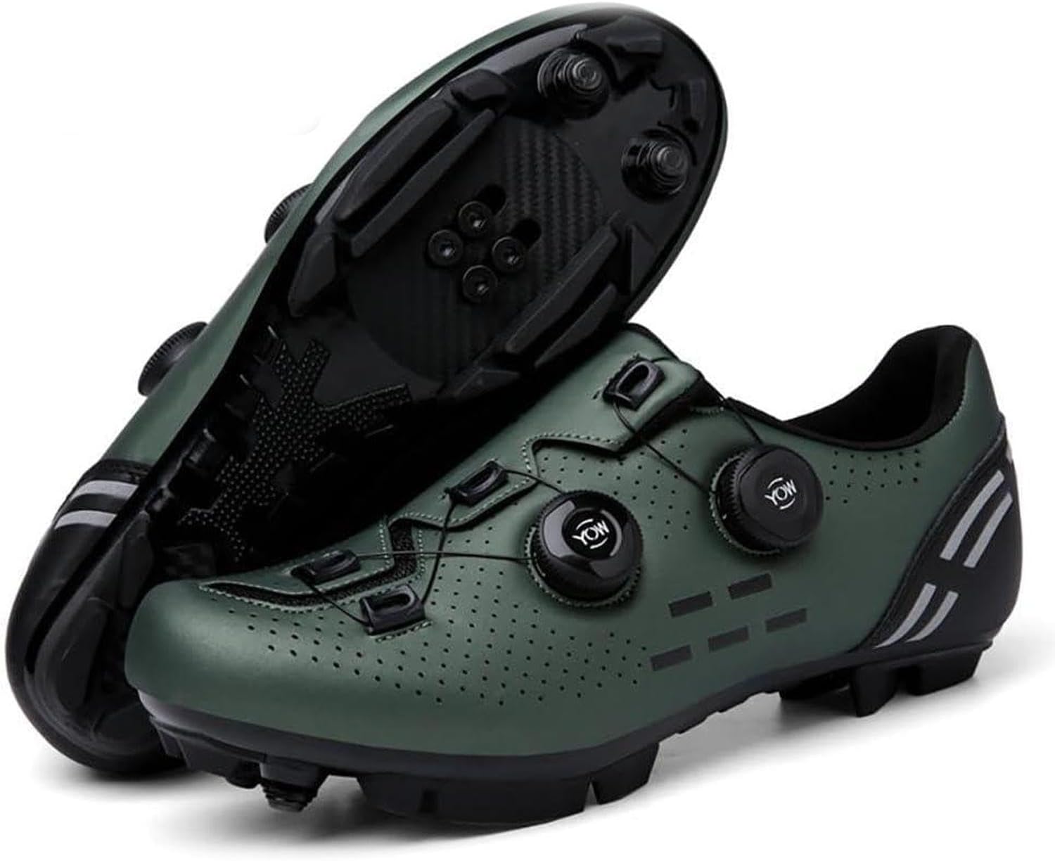 Велосипедные туфли для мужчин и женщин, шоссейные/MTB - система самозапирающихся SPD, легкие и дышащие велотуфли с плоской подошвой для дороги и бездорожья (унисекс) Wttagkl, зеленый
Велосипедные туфли для мужчин и женщин, шоссейные/MTB - система самозапирающихся SPD, легкие и дышащие велотуфли с плоской подошвой для дороги и бездорожья (унисекс) Wttagkl, зеленый