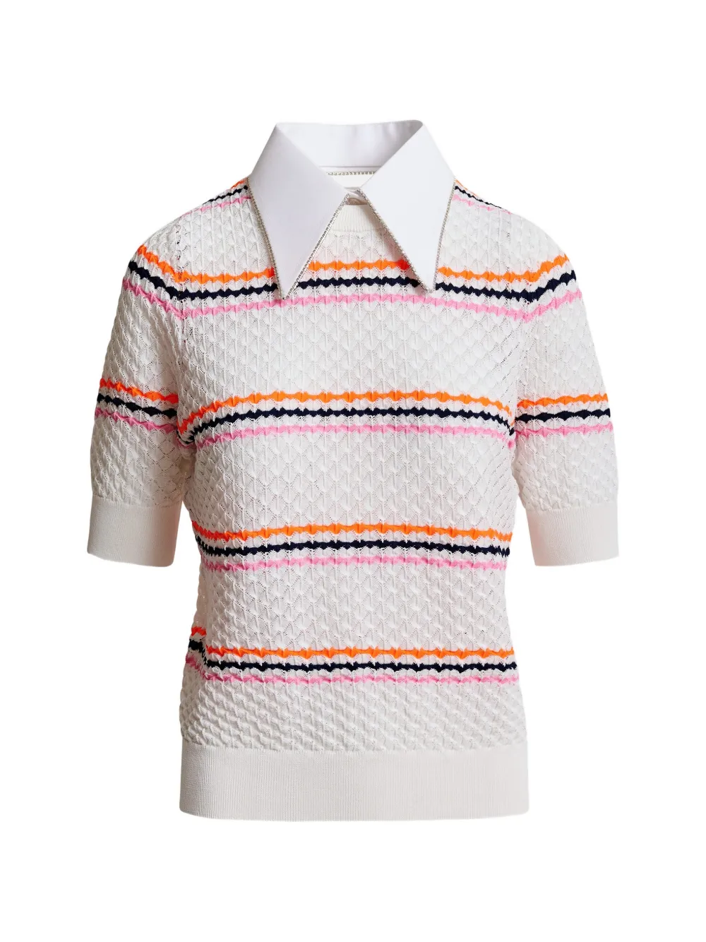 Свитер с воротником в виде сот, украшенным стразами Essentiel Antwerp, белый
Свитер с воротником в виде сот, украшенным стразами Essentiel Antwerp, белый