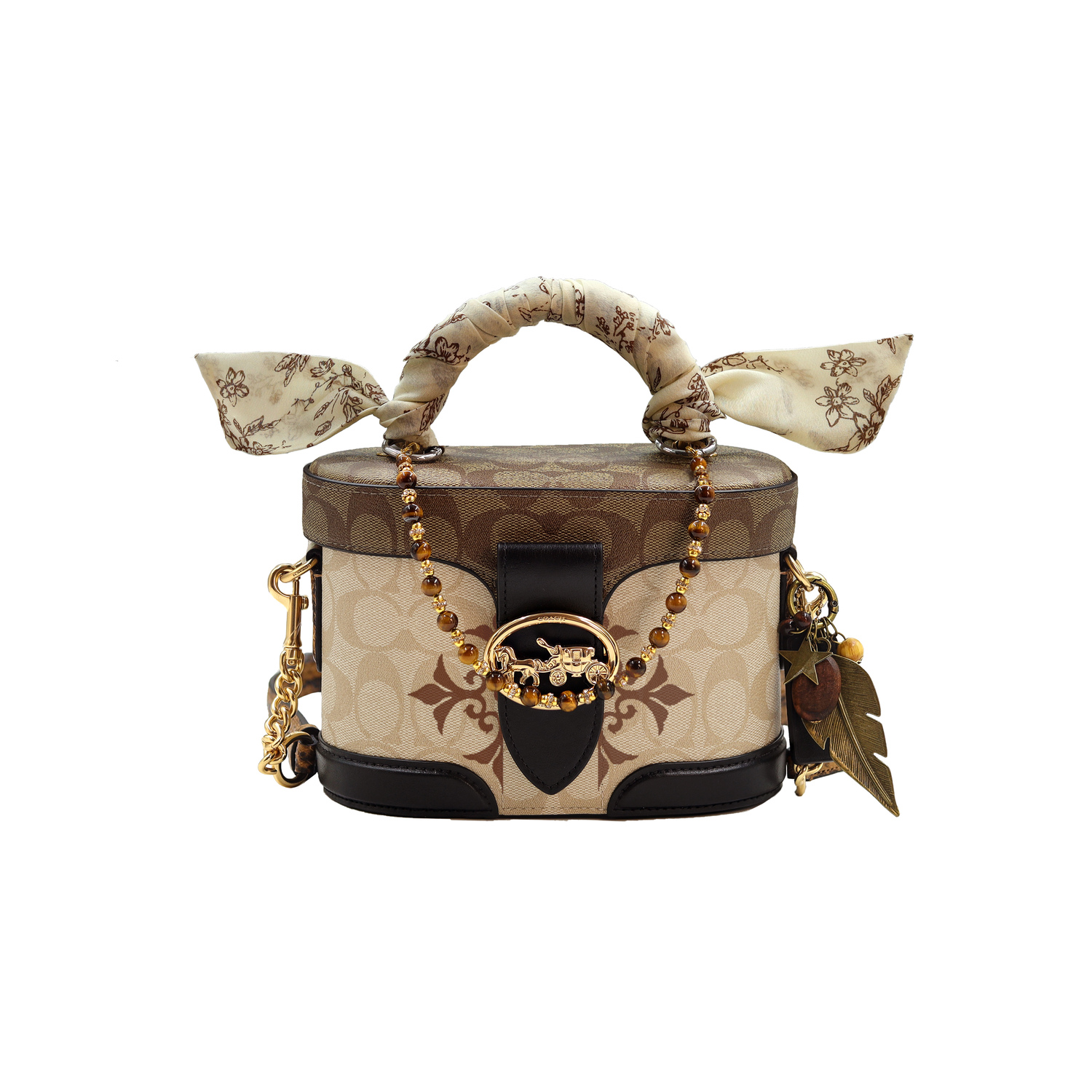 COACH Кожаная ветронепроницаемая сумка через плечо с ручной росписью, Catkin Wind Collection
COACH Кожаная ветронепроницаемая сумка через плечо с ручной росписью, Catkin Wind Collection