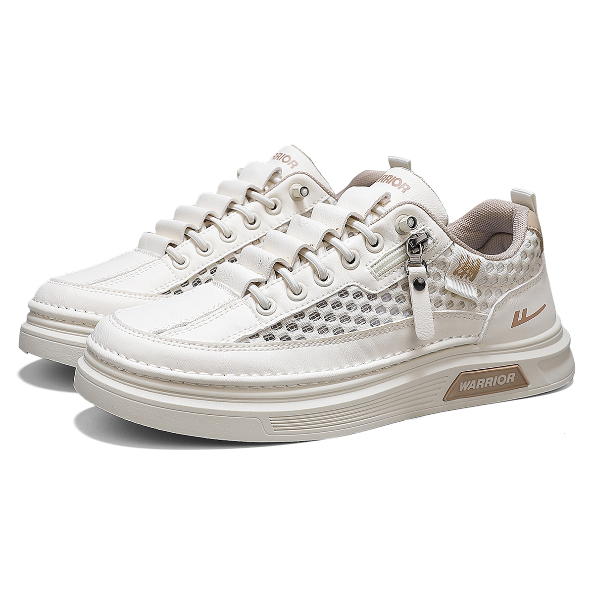 WARRIOR Мужские скейтерские кроссовки лоу-топ бело-серые бежево-хаки, цвет Beige Khaki
WARRIOR Мужские скейтерские кроссовки лоу-топ бело-серые бежево-хаки, цвет Beige Khaki