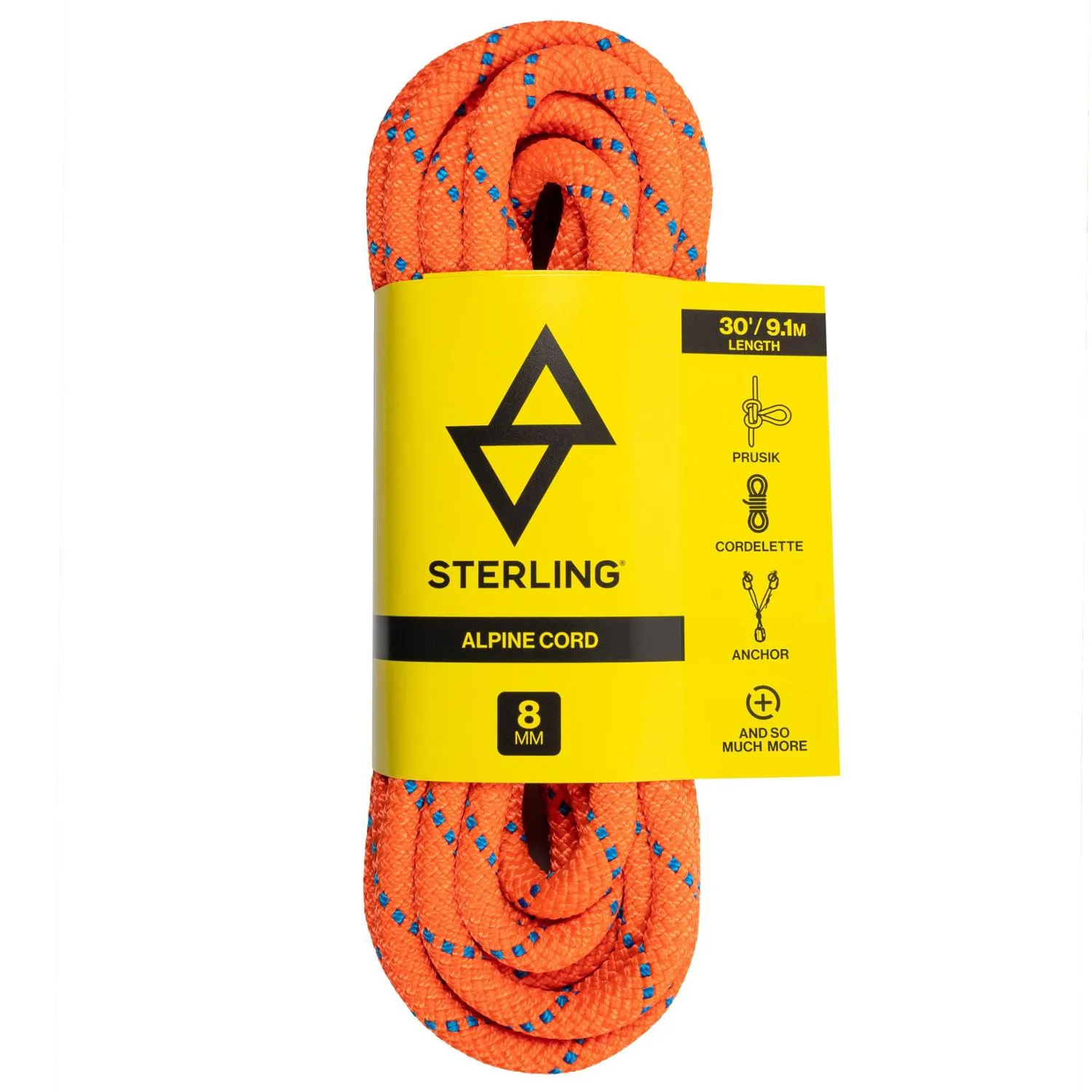 Альпинистский вспомогательный шнур Sterling, Orange
Альпинистский вспомогательный шнур Sterling, Orange