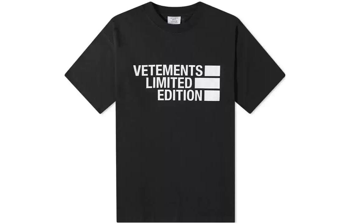 Футболка мужская черная Vetements, черный
Футболка мужская черная Vetements, черный