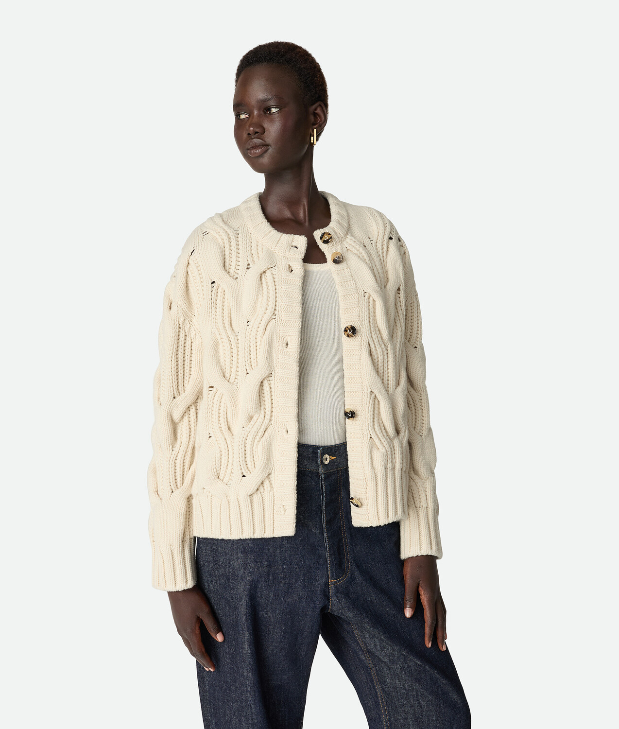 Wool cardigan BOTTEGA VENETA, строка
Wool cardigan BOTTEGA VENETA, строка