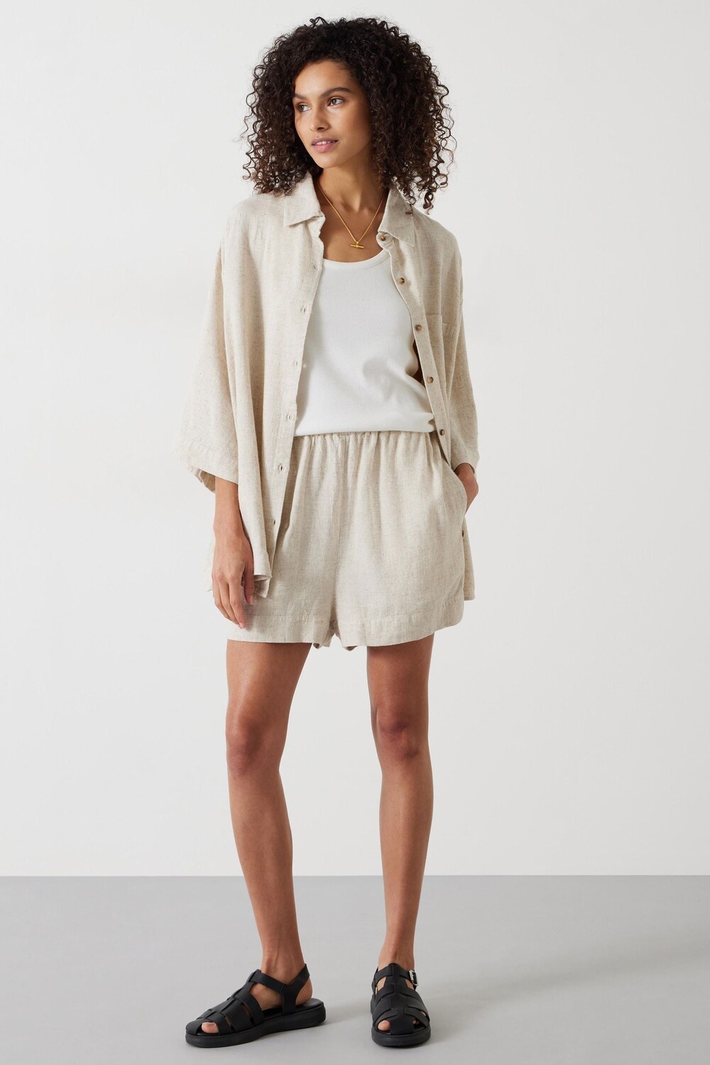 Пляжная рубашка из смесового льна Hush, белый
Пляжная рубашка из смесового льна Hush, белый