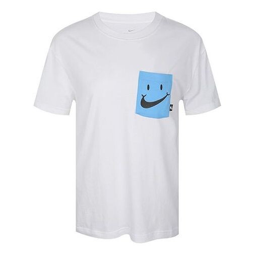Футболка спортивная с изображением улыбающегося лица с коротким рукавом Nike, белый
Футболка спортивная с изображением улыбающегося лица с коротким рукавом Nike, белый