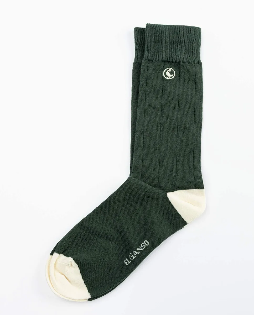 Мужской носки из хлопка в рубчик El Ganso, темно-зеленый
Мужской носки из хлопка в рубчик El Ganso, темно-зеленый