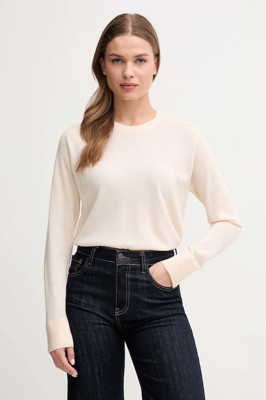 Шерстяной свитер United Colors Of Benetton, бежевый
Шерстяной свитер United Colors Of Benetton, бежевый