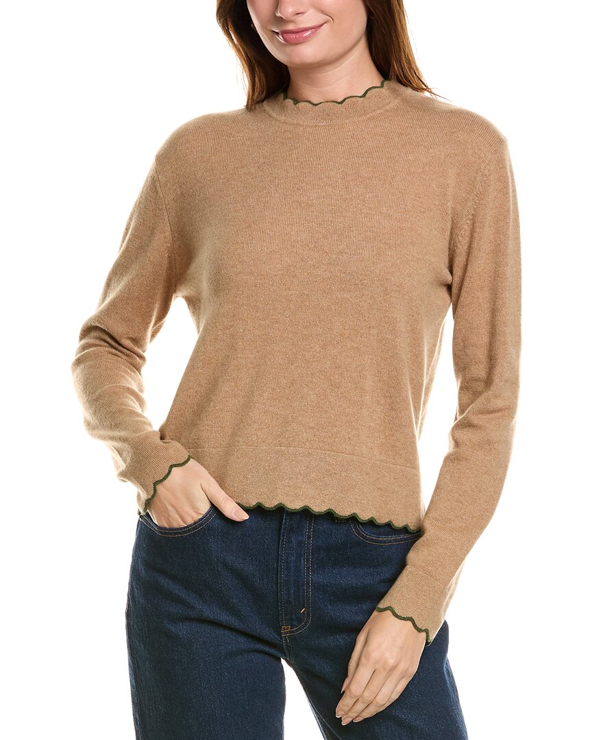 Кашемировый свитер Forte Cashmere Scallop Edge с объемным кашемировым узором, коричневый
Кашемировый свитер Forte Cashmere Scallop Edge с объемным кашемировым узором, коричневый