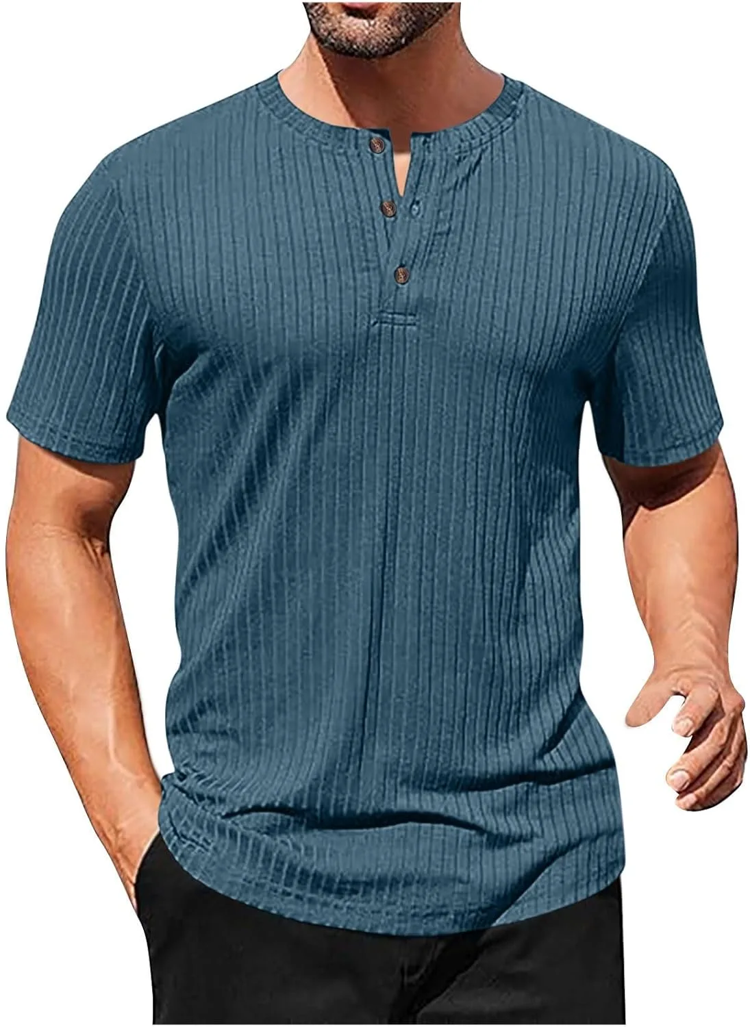 Мужская футболка Henley с коротким рукавом, Slim Fit
Мужская футболка Henley с коротким рукавом, Slim Fit