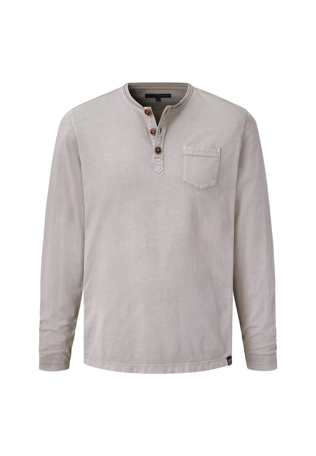 Рубашка хенли с длинными рукавами и пуговицами Paddock'S, серый
Рубашка хенли с длинными рукавами и пуговицами Paddock'S, серый