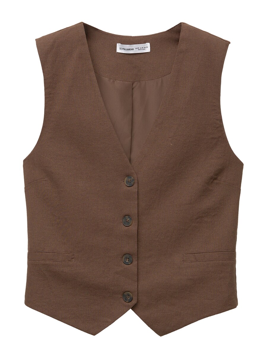 Жилет Pull&Bear, коричневый
Жилет Pull&Bear, коричневый