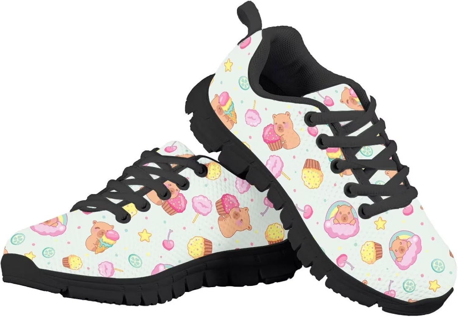 Детские кроссовки с мультяшным рисунком, нескользящие, для мальчиков и девочек, дышащие, сетчатые, модные спортивные кроссовки для малышей, размеры 11-13/детей постарше, размеры 1-5 Quxjehoe, Capybara Dessert
Детские кроссовки с мультяшным рисунком, нескользящие, для мальчиков и девочек, дышащие, сетчатые, модные спортивные кроссовки для малышей, размеры 11-13/детей постарше, размеры 1-5 Quxjehoe, Capybara Dessert