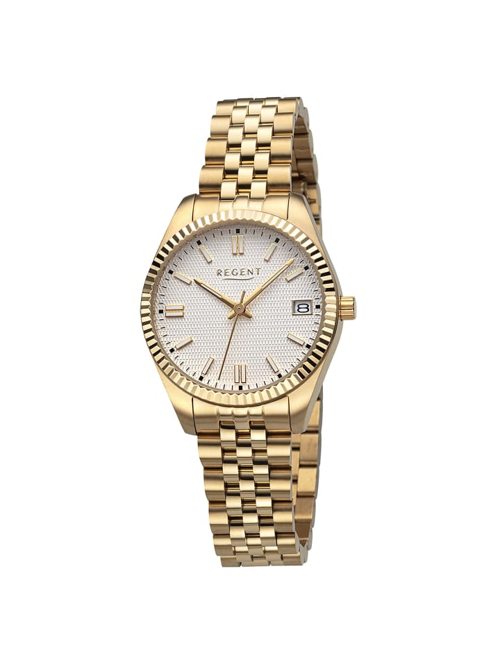 Аналоговые наручные часы Regent, золото, средний размер (примерно 34 мм), металлический браслет
Аналоговые наручные часы Regent, золото, средний размер (примерно 34 мм), металлический браслет