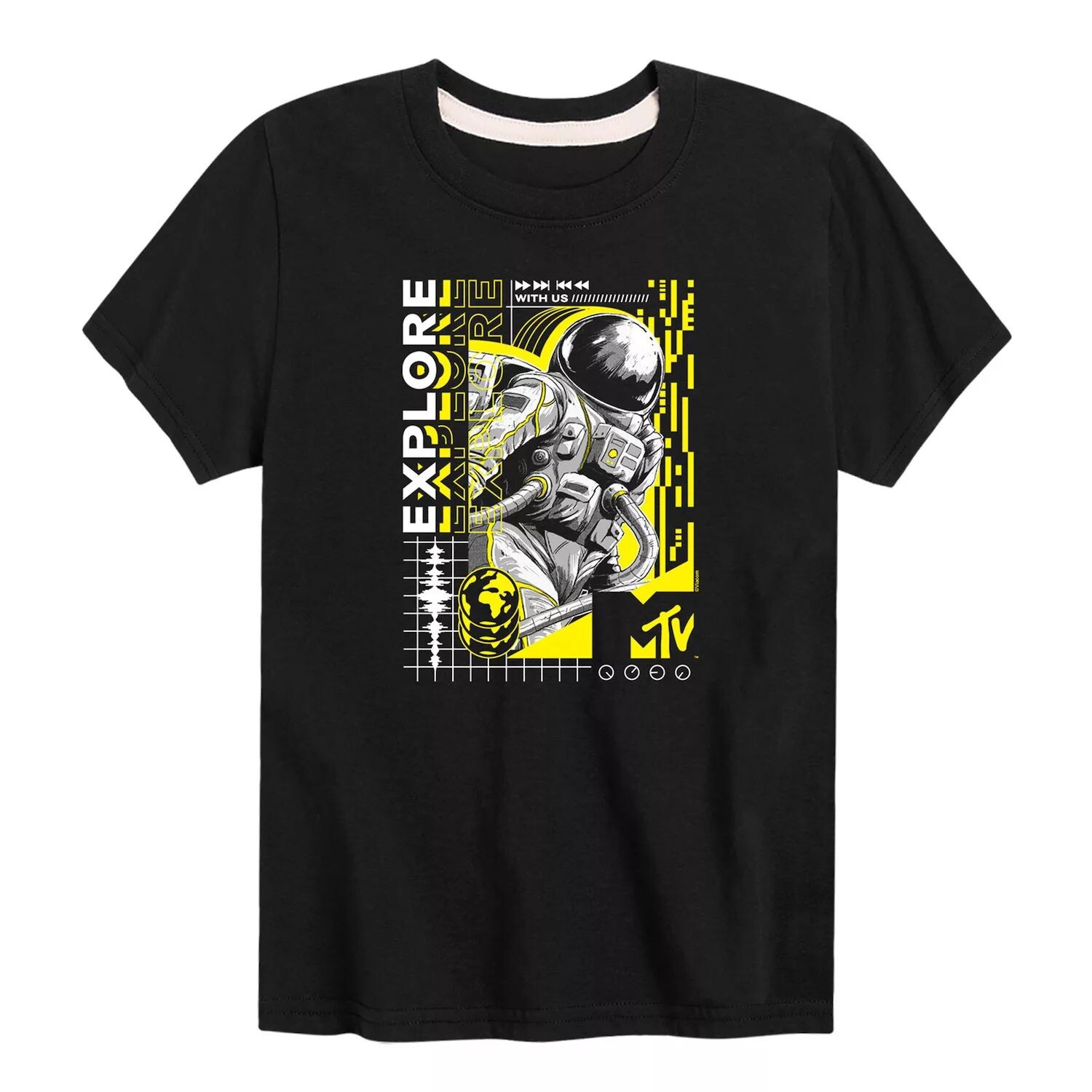 Футболка с логотипом MTV Moon Person и рисунком для мальчиков 8–20 лет Licensed Character, черный 
Футболка с логотипом MTV Moon Person и рисунком для мальчиков 8–20 лет Licensed Character, черный