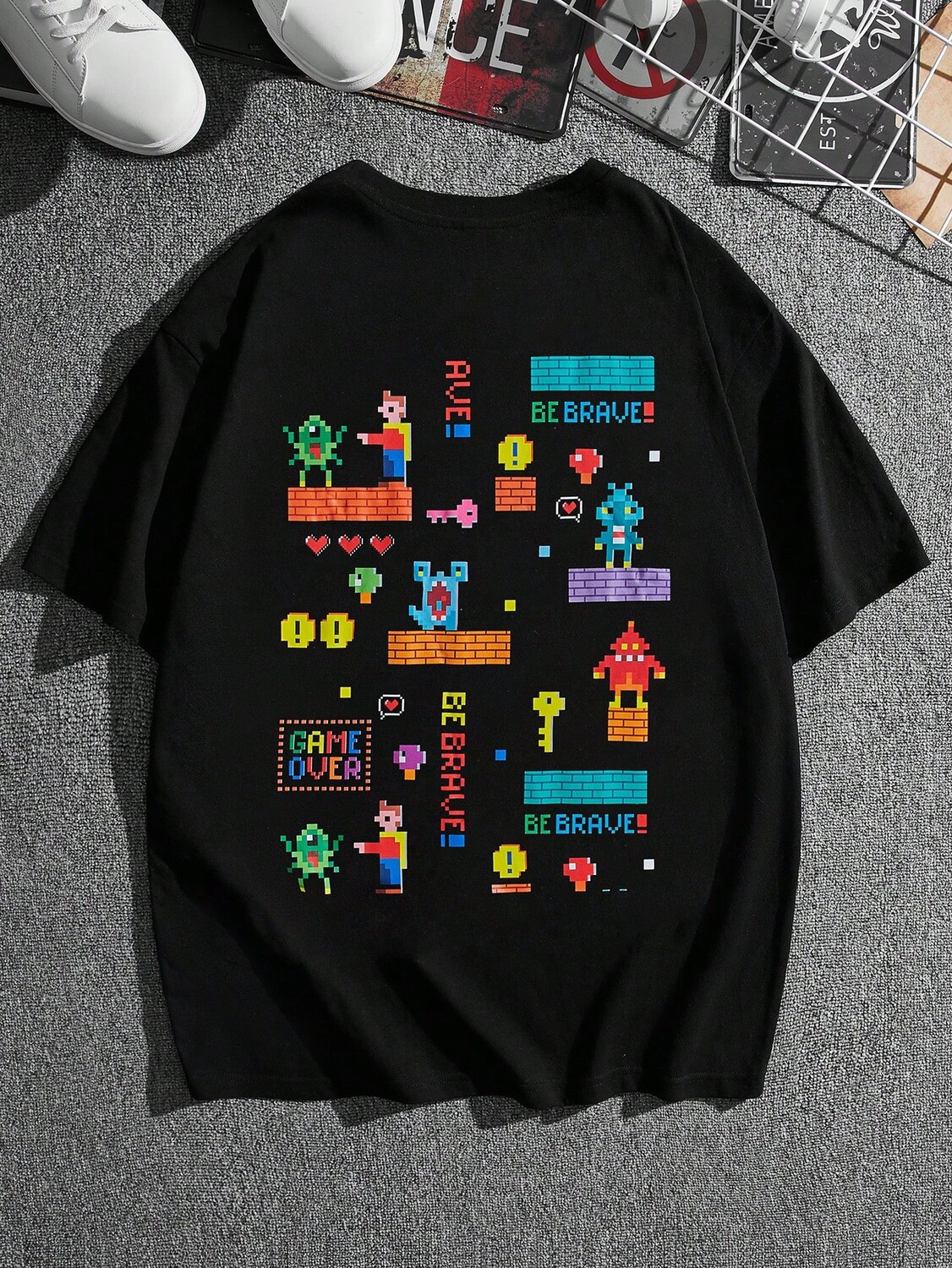 Мужская футболка с мультяшным рисунком Hypemode больших размеров Manfinity, черный
Мужская футболка с мультяшным рисунком Hypemode больших размеров Manfinity, черный