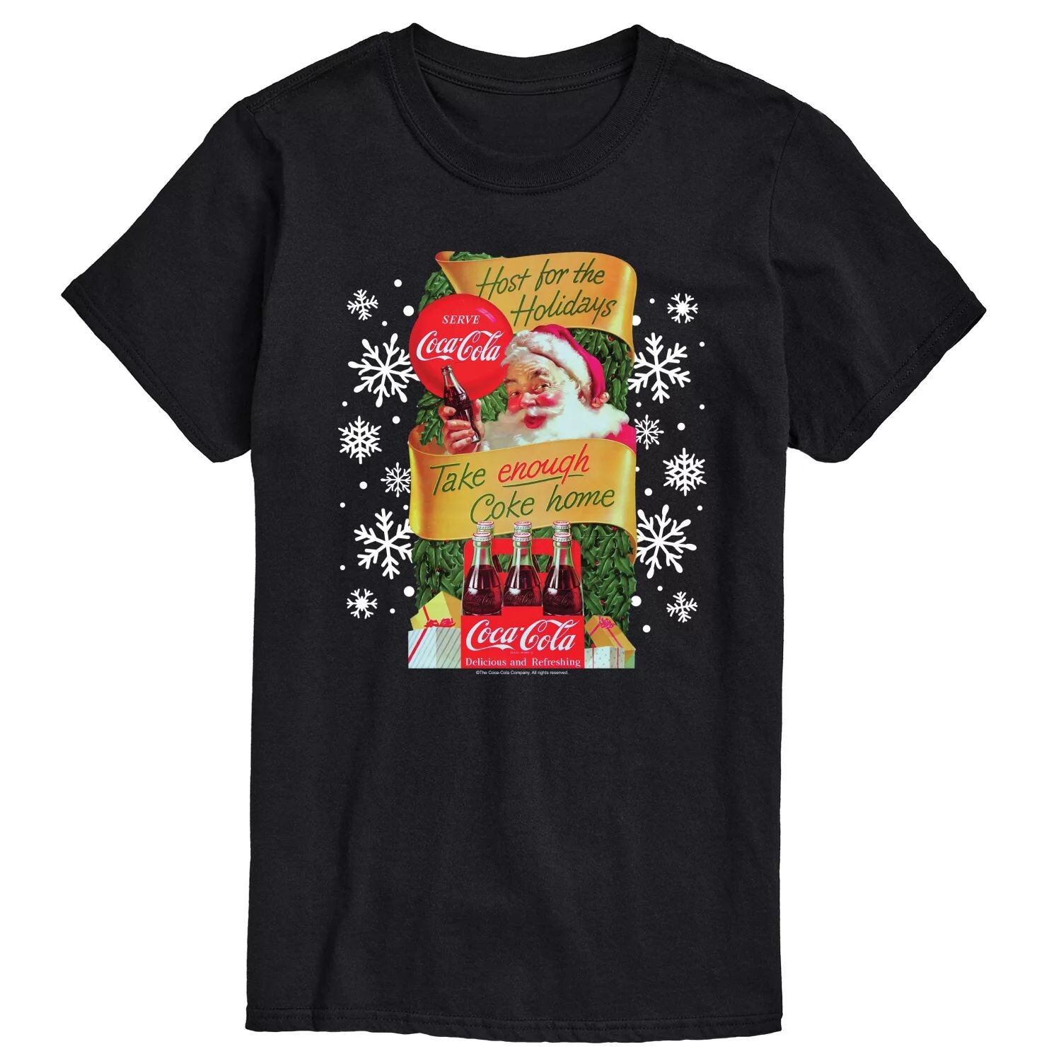 Футболка Big & Tall Coca-Cola Host The Holidays с рисунком Licensed Character, черный
Футболка Big & Tall Coca-Cola Host The Holidays с рисунком Licensed Character, черный