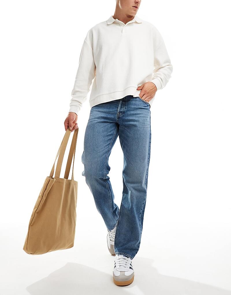 Jack & Jones – Chris – синие жесткие джинсы прямого кроя
Jack & Jones – Chris – синие жесткие джинсы прямого кроя