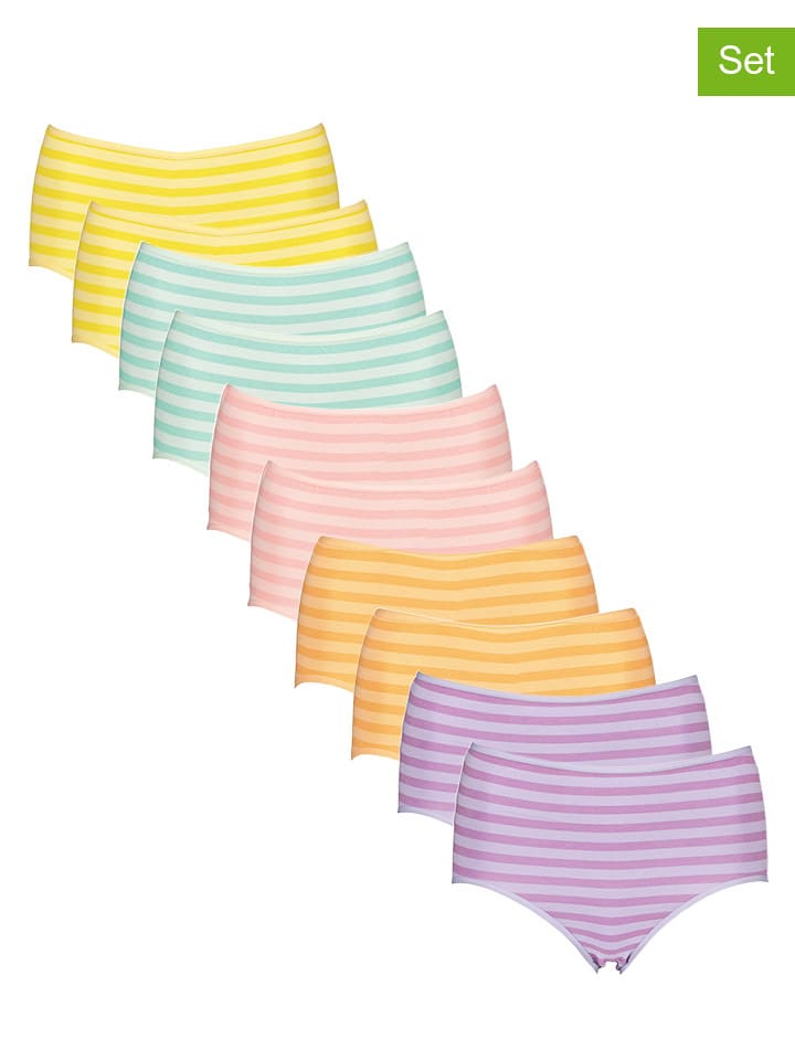 PETITE FLEUR Набор из 10 трусиков с завышенной талией, разноцветные
PETITE FLEUR Набор из 10 трусиков с завышенной талией, разноцветные