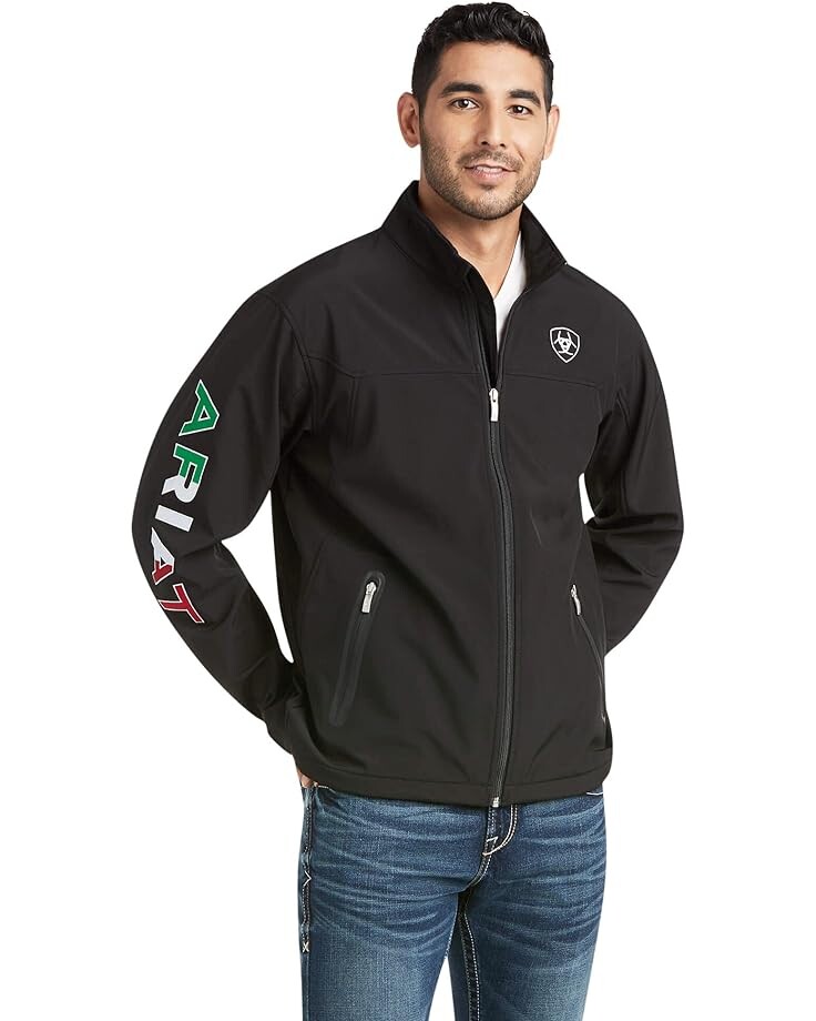 Куртка Ariat New Team Softshell Mexico, черный 
Куртка Ariat New Team Softshell Mexico, черный
