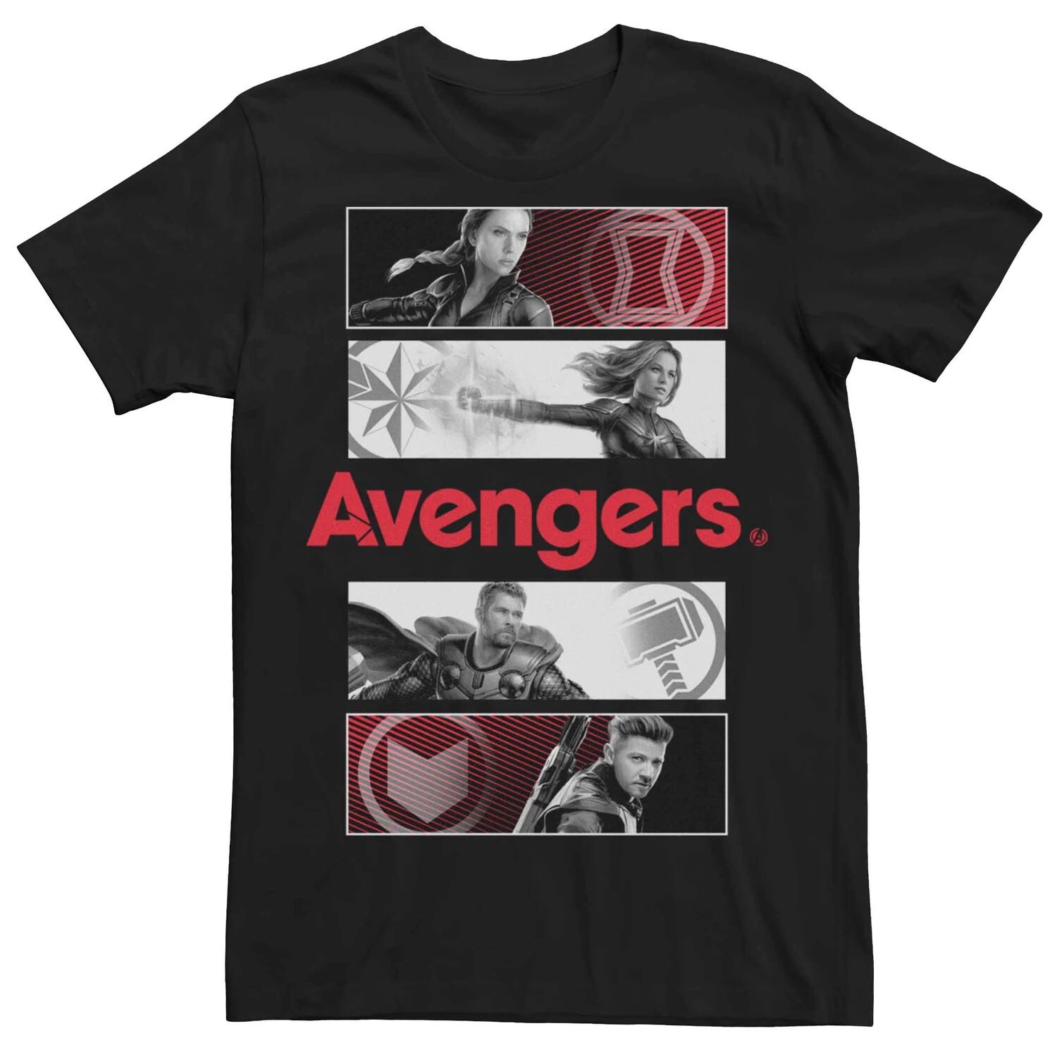 Мужская футболка с плакатом и символикой героев Marvel Avengers Licensed Character
Мужская футболка с плакатом и символикой героев Marvel Avengers Licensed Character