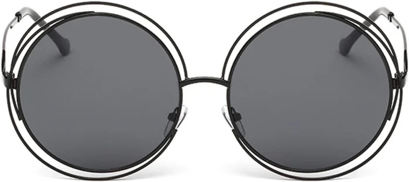 Солнцезащитные очки с защитой от УФ-излучения UV400 | Женские круглые металлические очки в крупной оправе | Для женщин и мужчин, для занятий спортом на открытом воздухе и вождения DSVIGF, Black-black
Солнцезащитные очки с защитой от УФ-излучения UV400 | Женские круглые металлические очки в крупной оправе | Для женщин и мужчин, для занятий спортом на открытом воздухе и вождения DSVIGF, Black-black