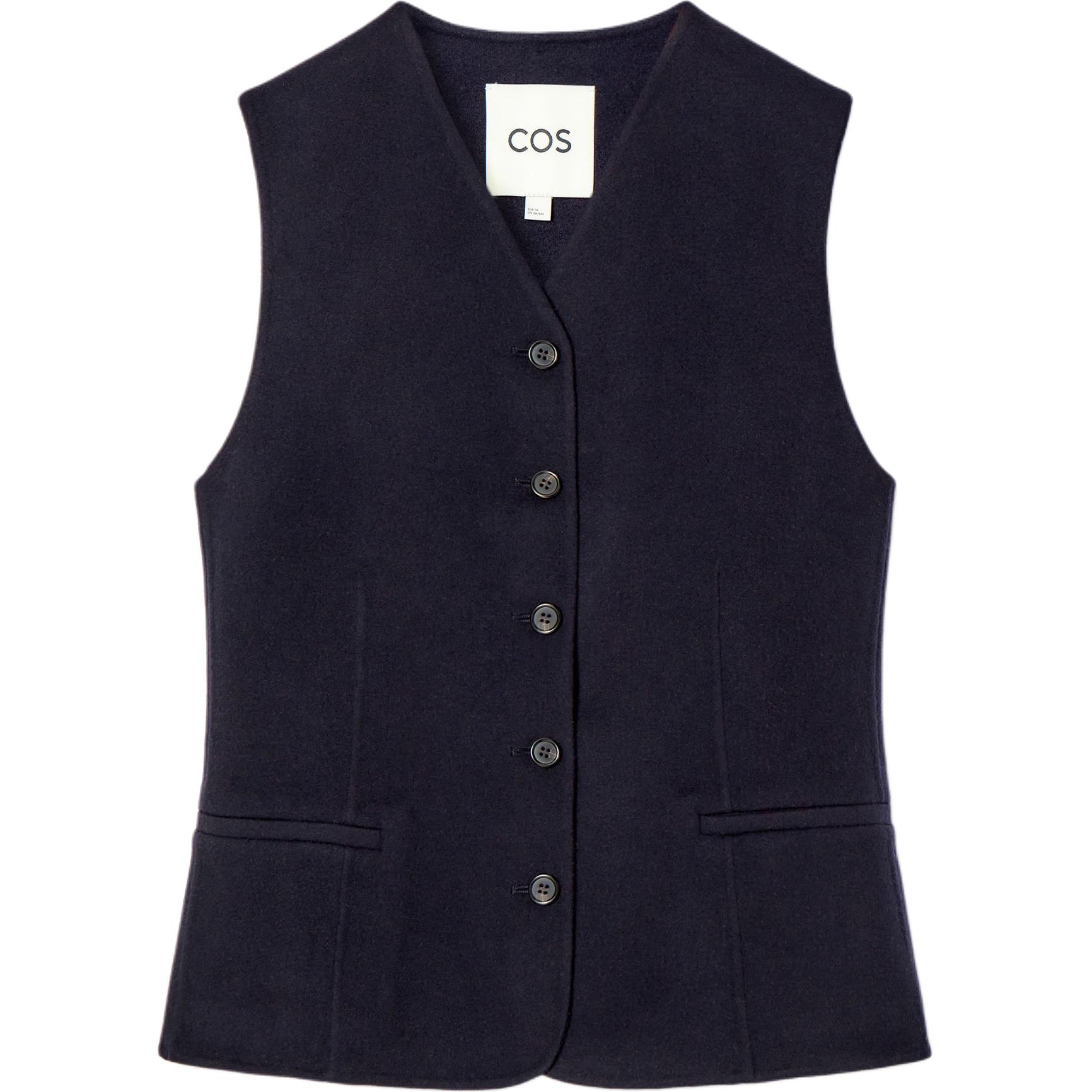 COS Женский жилет темно-синий, Navy Blue
COS Женский жилет темно-синий, Navy Blue