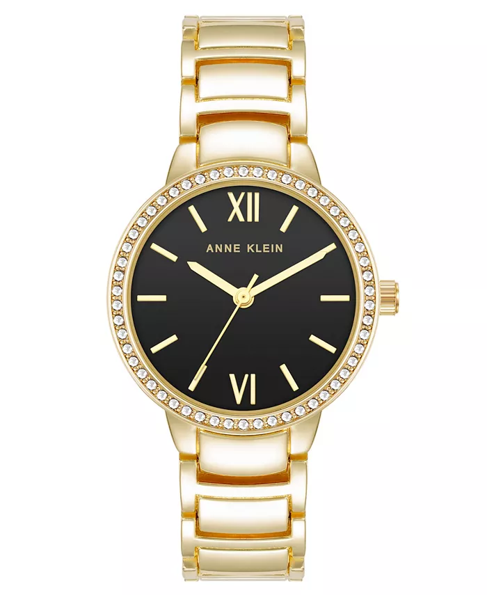 Женские часы Quartz Round черные с позолоченным металлическим сплавом, 30 мм Anne Klein
Женские часы Quartz Round черные с позолоченным металлическим сплавом, 30 мм Anne Klein