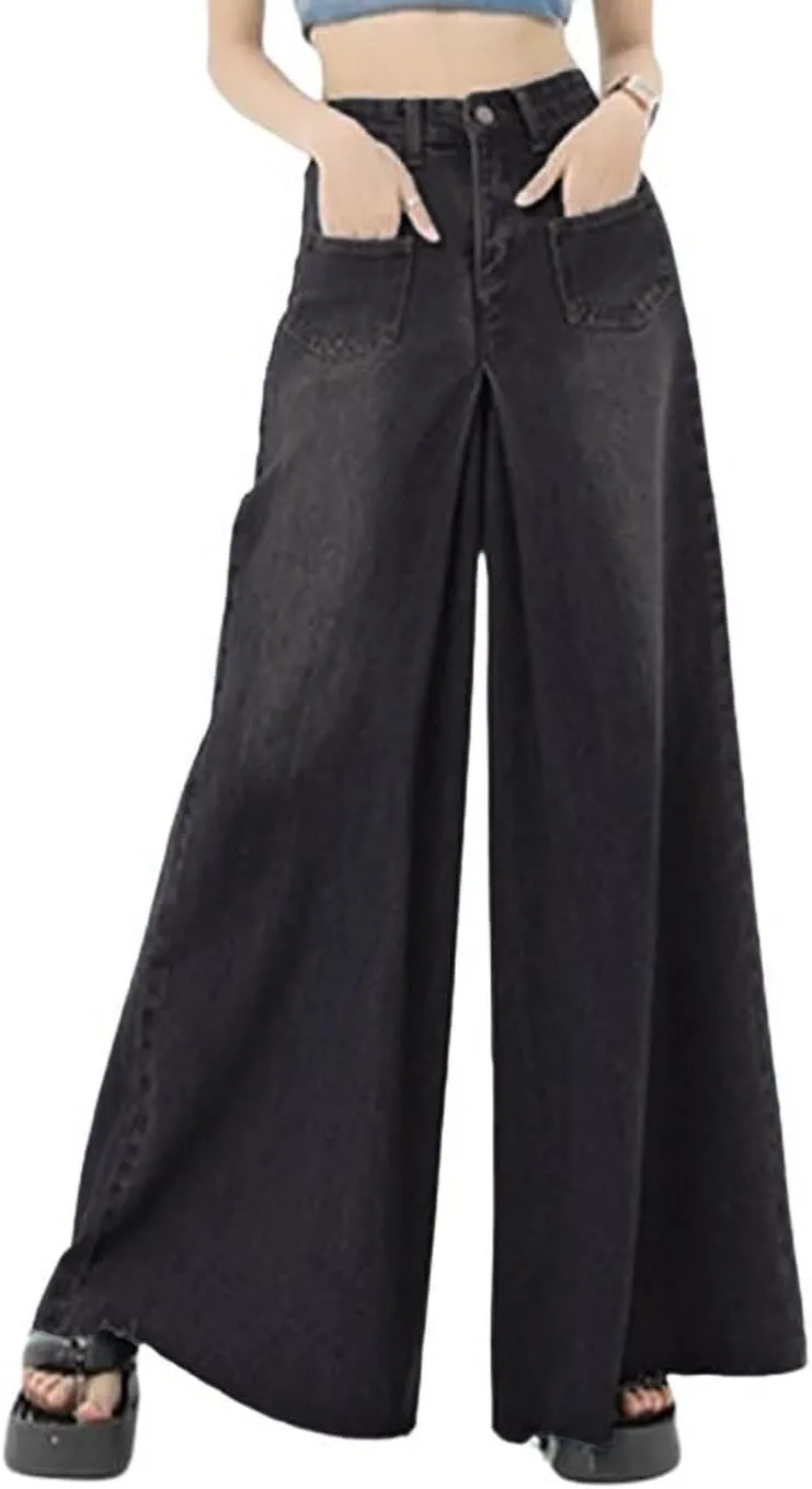 CHARTOU Женские джинсы с высокой талией и расклешенным силуэтом
CHARTOU Женские джинсы с высокой талией и расклешенным силуэтом