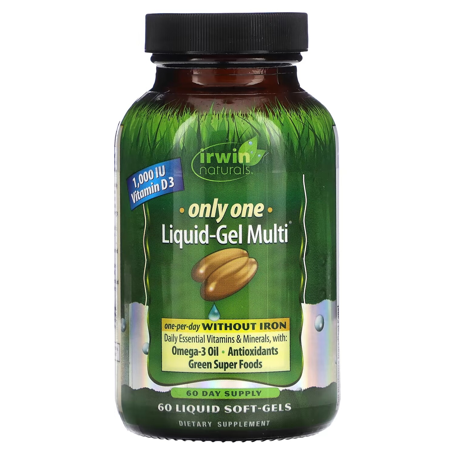 Добавка Irwin Naturals Liquid-Gel Multi без железа, 60 капсул
Добавка Irwin Naturals Liquid-Gel Multi без железа, 60 капсул