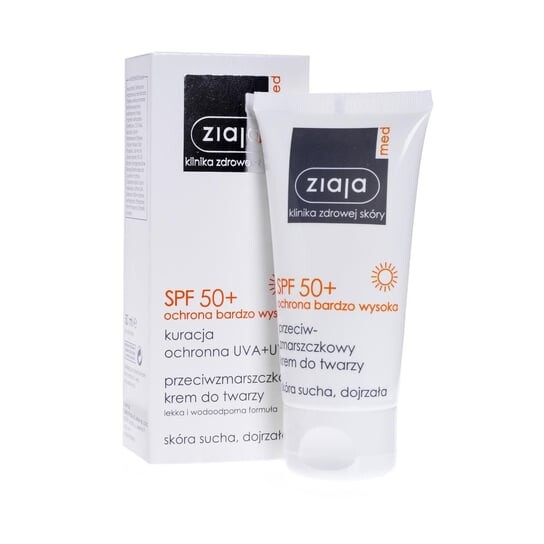 Крем для лица против морщин, SPF 50+, 50 мл Ziaja, Med
Крем для лица против морщин, SPF 50+, 50 мл Ziaja, Med