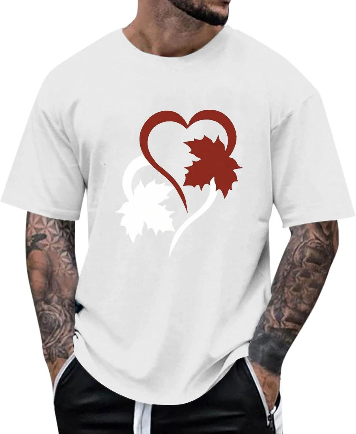 Футболка с принтом кленового листа Sdeycui
Футболка с принтом кленового листа Sdeycui